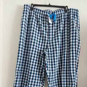NEW men's loungewear 2 XB plaid pajama